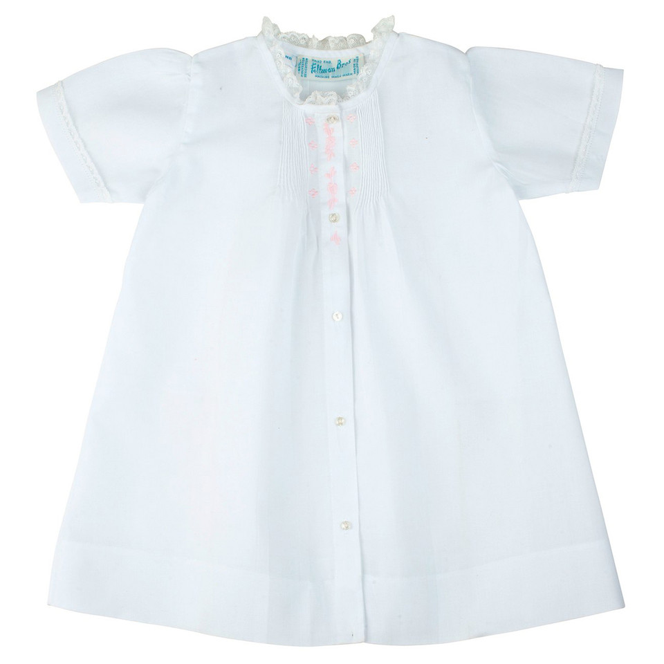 Girls Embroidered Folded Daygown