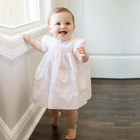Smocked Pink Dress For Newborn Baby Girl Feltman Brothers