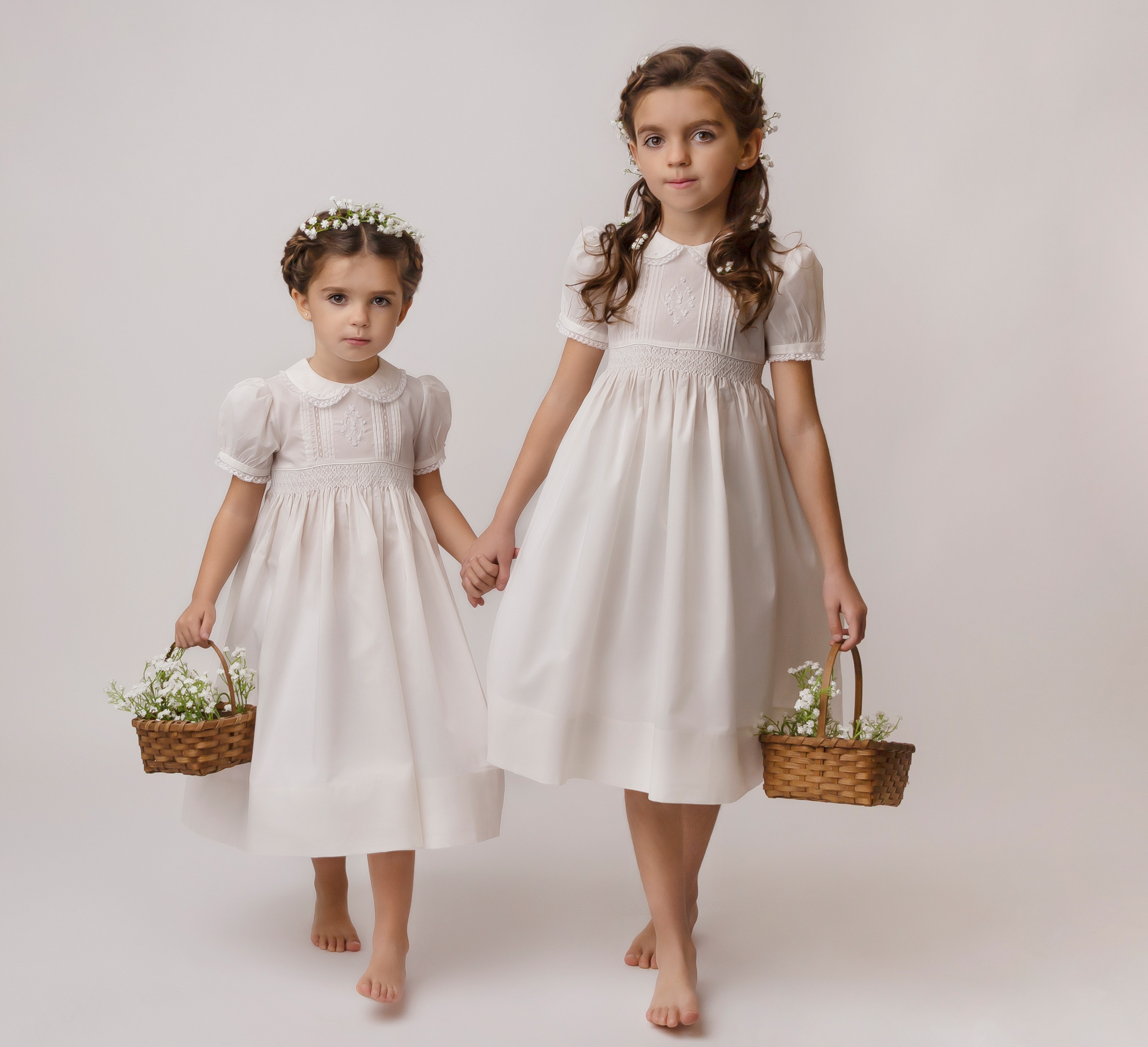Baby and Toddlers Smocked Flower Girl ...