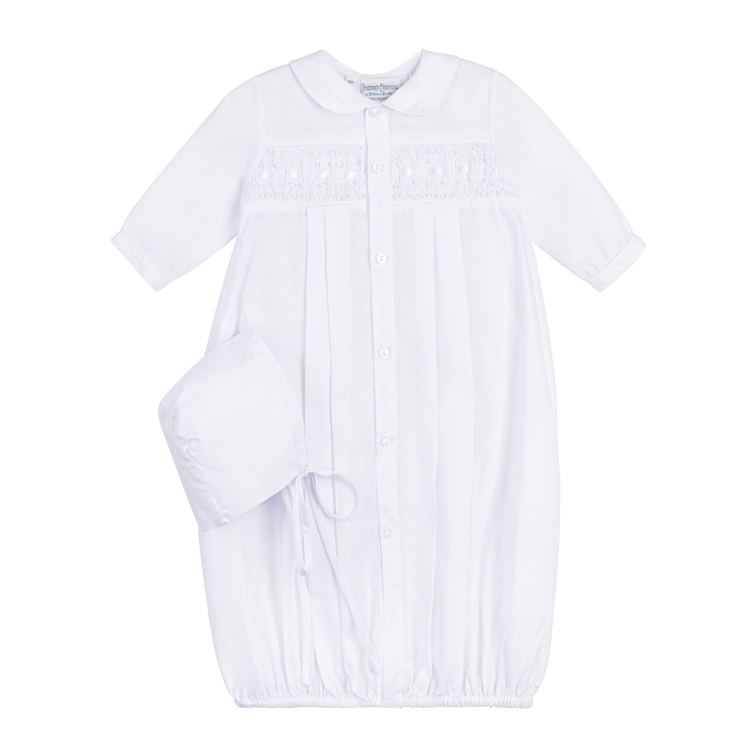 coming home dresses for newborns Smocked Welcome Gown This size is suitable for three month old and after babies Newborn Coming Home Outfits |