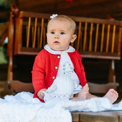 Feltman Brothers Baby & Toddler Unisex Red Knit Cardigan