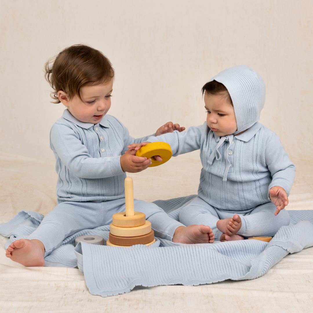 Baby Boys and Toddler Vertical Ribbed Outfit I Feltman Brothers