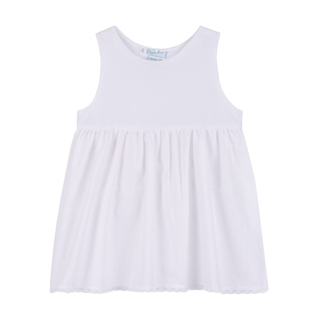 Girls White Slip in White, Size: S by Feltman Brothers