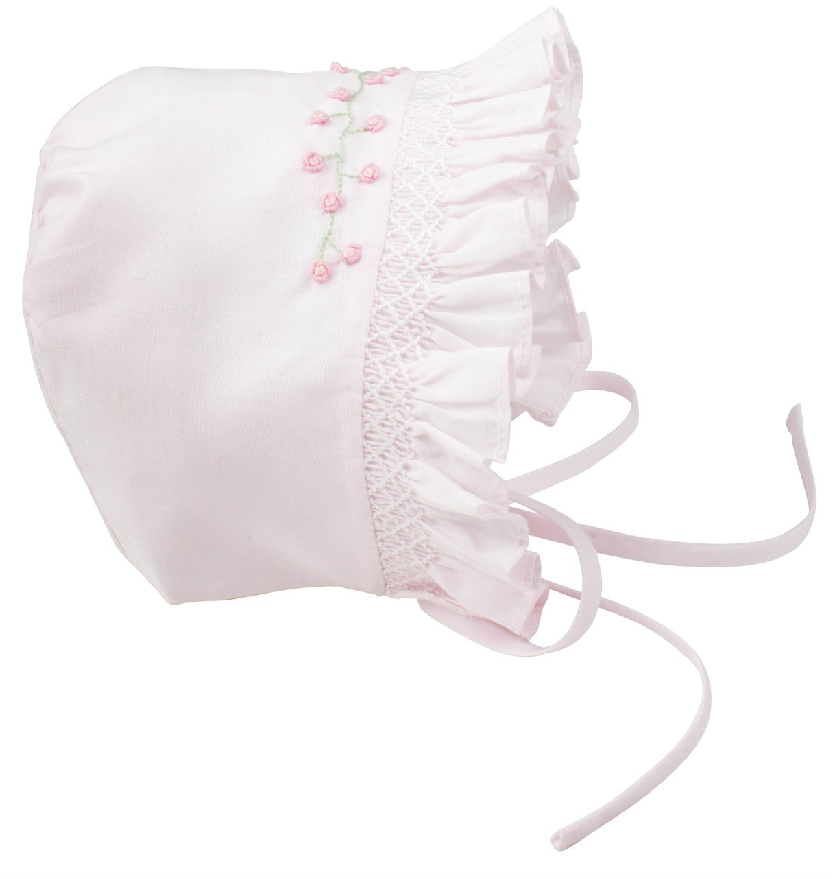 Girls Rose Garden Collection Smocked Bonnet | Feltman Brother