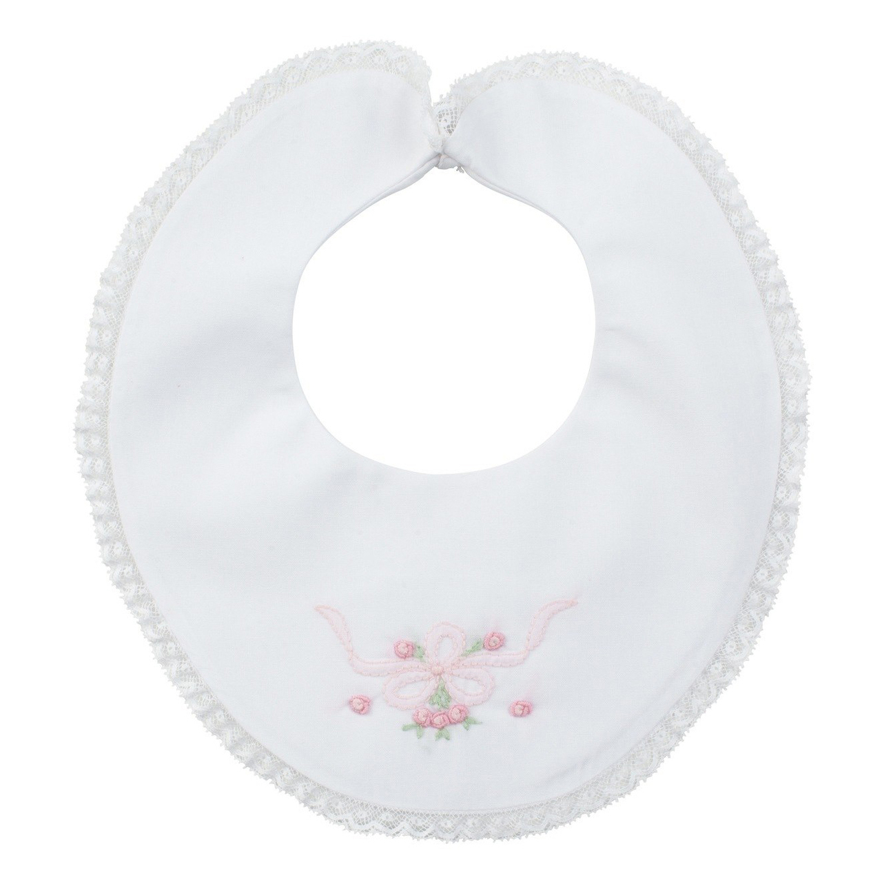 white lace bib