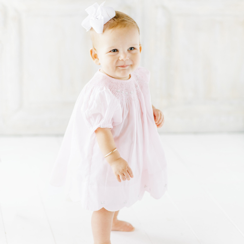 smocked bishop dress Light Blue Easter Blue Bow Bouquet Sew Beautiful Blog: Tips for