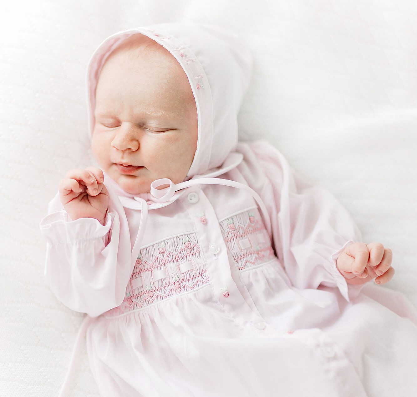Preemie Smocked Ribbon Take Me Home Gown Feltman Brothers