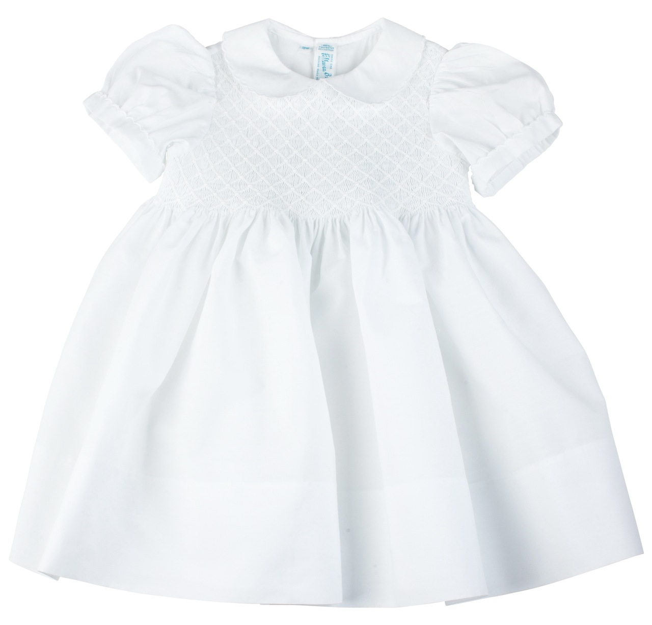 11+ Smocked White Dress