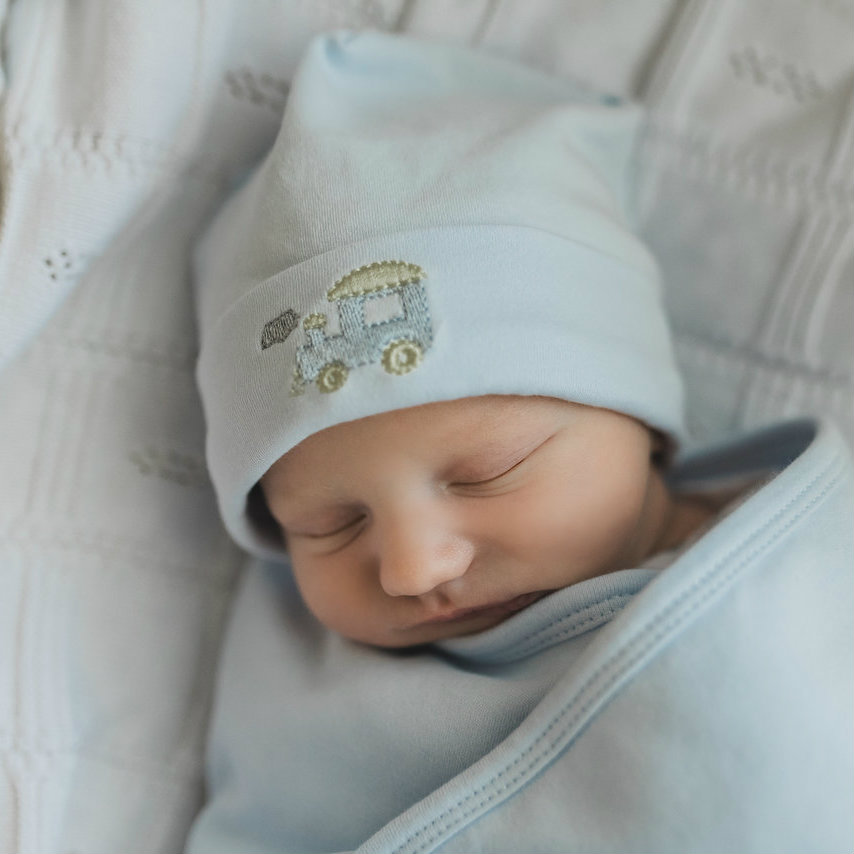 baby train hat