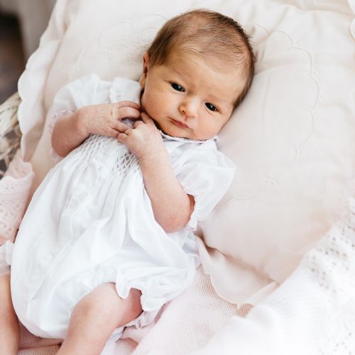 Preemie Smocked Scallop Bubble | Feltman Brothers