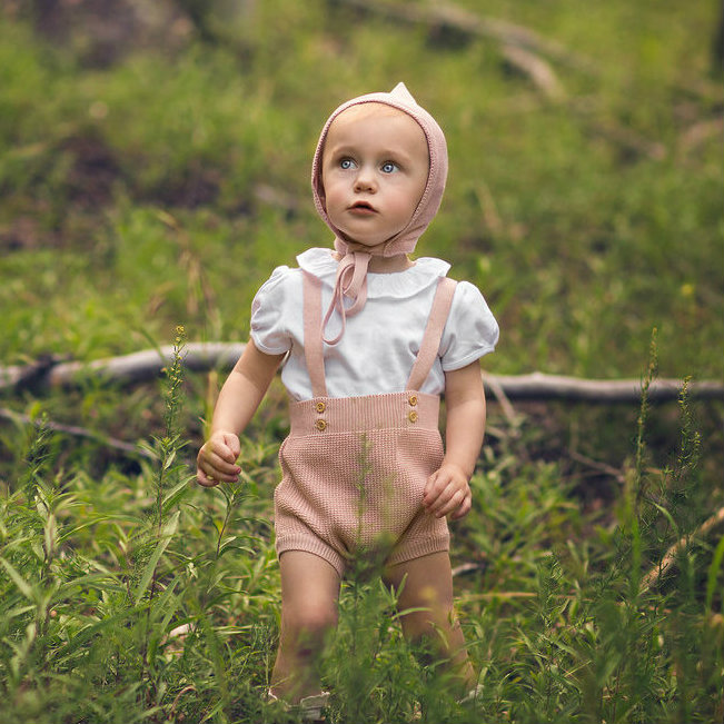 romper with suspenders