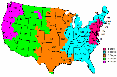 shipping map