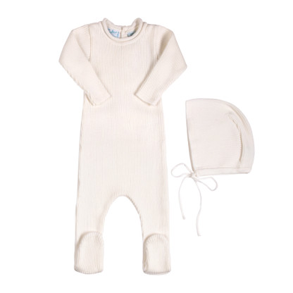 Newborn Knitted Outfit I Newborn Layette with Hat | Feltman