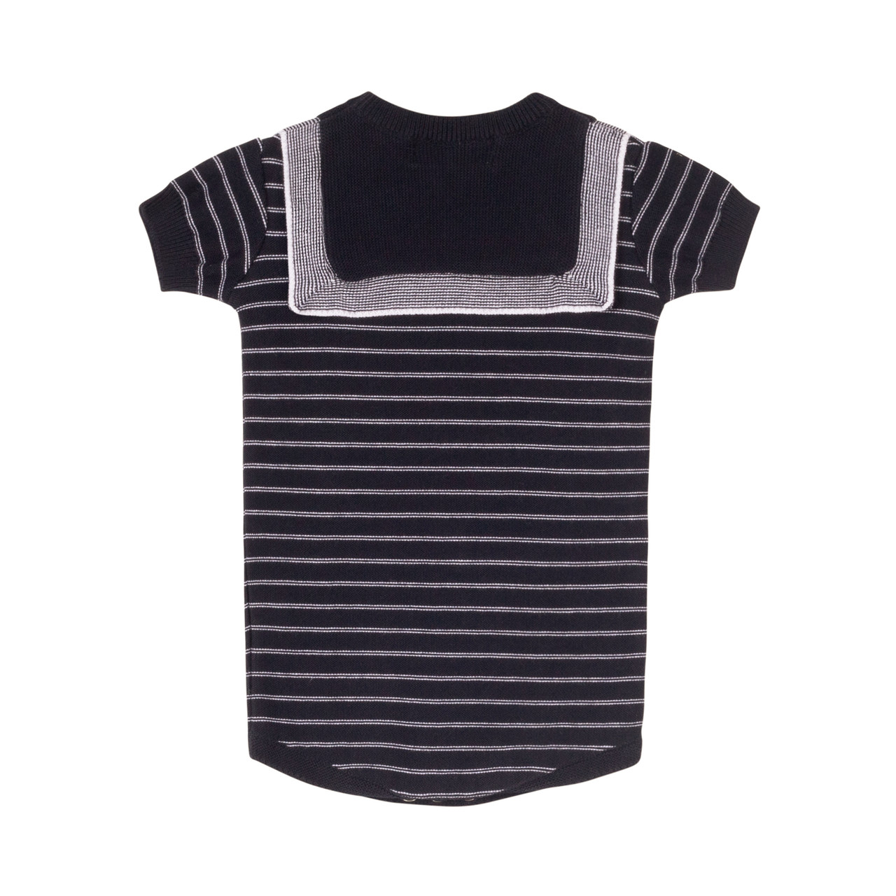 Image of Boys Knit Striped Romper