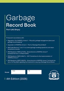 Garbage Record Book Part I (All Ships) - 4th Edition
