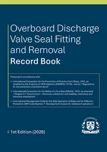 Overboard Discharge Valve Seal Fitting and Removal Record Book - 1st Edition (2026)