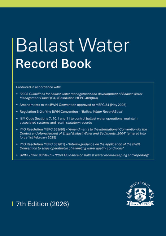 Ballast Water Record Book - 7th Edition (2026)