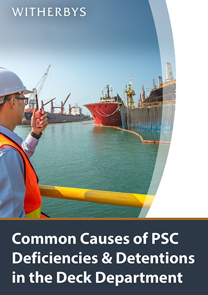 Common Causes of PSC Deficiencies & Detentions in the Deck Department