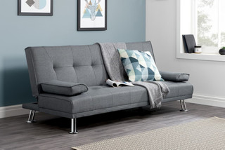 Logan Grey Fabric Sofa Bed