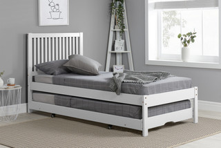 Buxton Wooden Trundle Guest Bed - White