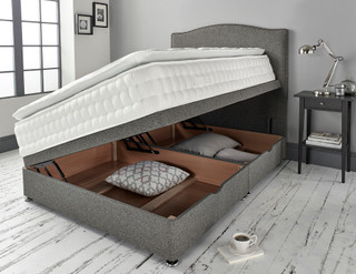 Portland Ottoman Storage Bed with 5000 Pocket Sprung Zero Gravity Pillowtop Mattress, Free Installation