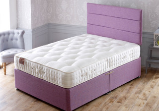 Intelligent Bed for Bigger People, 3000 Pocket Springs, Reinforced Spring Edge Divan Base, Free Headboard and Four Free Drawers