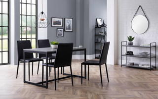 Staten & Jazz Black Dining Set