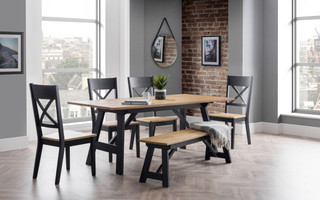 Hockley Dining Set (Bench & 4 Chairs)