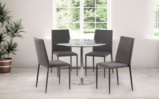 Milan & Jazz Grey Dining Set