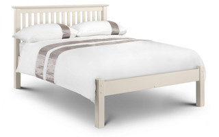 Barcelona Bed - Low Foot End Stone White