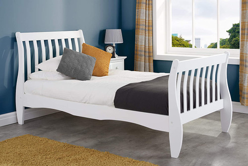 Belford Classic White Wooden Bed