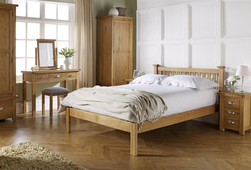 Woburn Chunky Solid Oak Wooden Bed