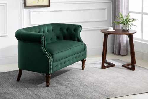 Freya Easy Accent Chesterfield 2 Seater Sofa - Green