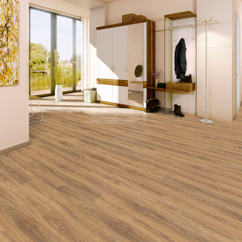 Room deals - Harrow Sawcut 8mm laminate flooring, free underlay & beading