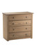 Santiago 4 Drawer Rustic Pine Chest of Drawers