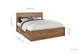 Stockwell Rustic Oak Two Drawer Farmhouse Style Bed