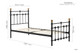 Atlas Classic Metallic Bed Frame - Black