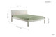 Rio Solid Pine Sleek Bed Frame - White