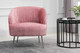 Layla Retro Pleated Pink Chair