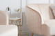 Bella Blush Pink Luxurious Armchair