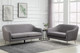 Novello Soft Fabric 3 Seater Grey Sofa