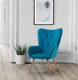 Willow Retro Armchair - Midnight Blue or Saphhire