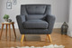 Lambeth Retro Streamline Chair - Grey