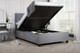 Cologne Platform Top Ottoman Storage Bed - Grey or Steel