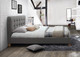 Stockholm Scandinavian Retro Bed - Grey