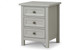 Maine 3 Drawer Bedside - Dove Grey