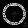 16mm Horizontal Cross Baguette Necklace - 22" Rose Gold