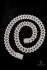 14mm Throne Mosaic Setting Necklace - 22" Rose Gold