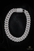 22.5mm Cross Infinity Link Chain Necklace - 22" Yellow White