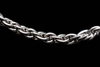 18mm Fancy Cut Inverted Diamond Chain Necklace - 22" White Gold